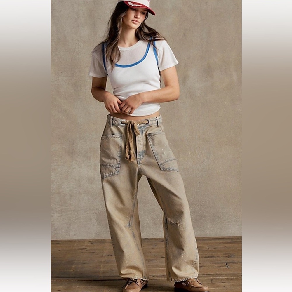 NWOT FREE PEOPLE We The Free Moxie Barrel Low Slung Cowboy SZ: 31